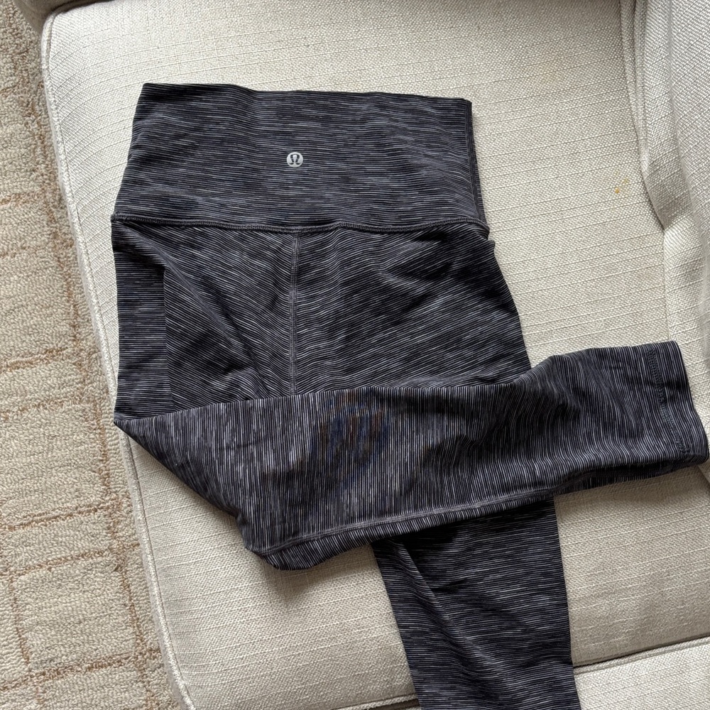 lululemon athletica Black Gray Leggings